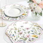 50PCS Floral Paper Placemats Disposable Wildflower Paper Placemats - Image 5