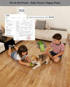 【16 Anti-Slip Stickers Included】4'×6' Clear Rug Protector Mat, Waterproof Vinyl - Image 5