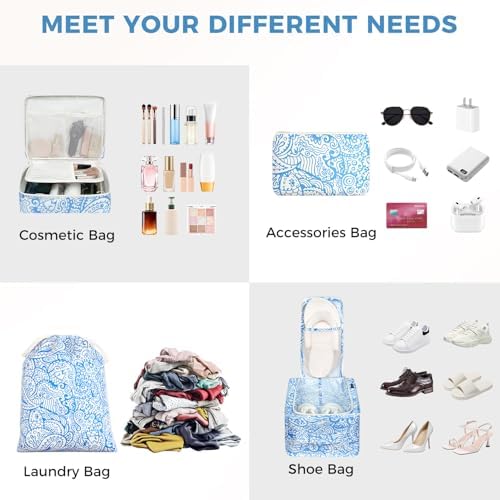 BAGAIL 8 Set Packing Cubes Luggage Packing Organizers - Image 4