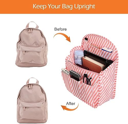Surblue Backpack Organizer Insert Liner Hanging Travel Rucksack Purse and - Image 5