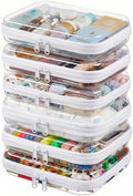 Clear Hard Shell Zipper Cases, Plastic Hard Sided Zippers Pouches Clear by CarryEpic