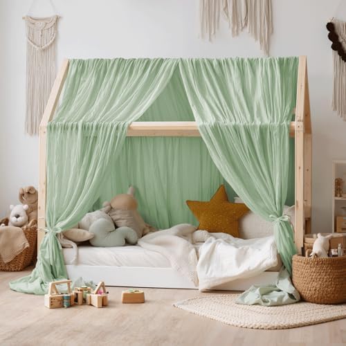 NICETOWN Sage Green Kids Bed Canopy by NICETOWN