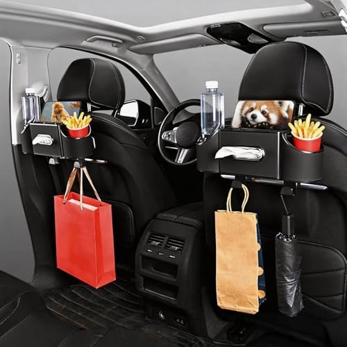 Back Seat Car Organizer, 4 in 1 Multifunctional Car Back Seat Storage Box by Joezhe