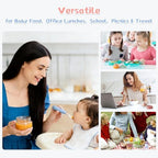 Glass Baby Food Storage Containers, Baby Food Jars, 8 Pack Small Glass - Image 7