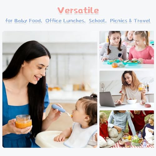Glass Baby Food Storage Containers, Baby Food Jars, 8 Pack Small Glass - Image 7