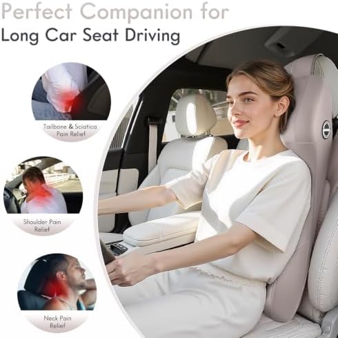 FLORICH 2-in-1 Memory Foam Car Seat Lumbar Support - Image 4