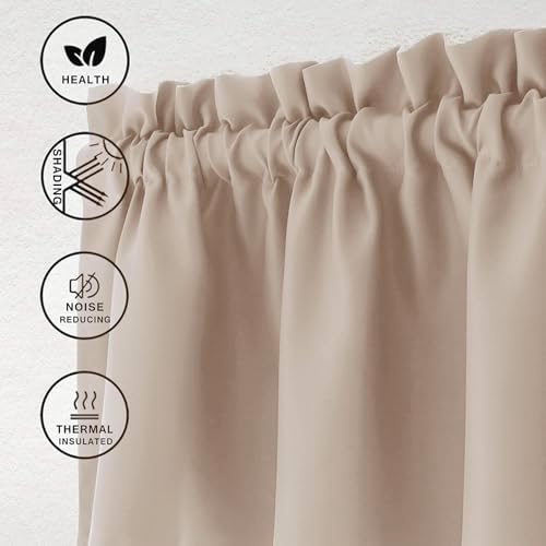 Hiasan Camel Valance Curtains for Window 60 x 18 Inches 1 Panel - Image 2