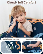 TinyPalsa 4-Piece Toddler Bedding Set, Toddler Bed Comforter Set - Image 2