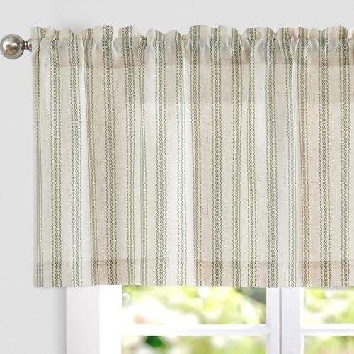 jinchan Linen Striped Kitchen Valances - Image 2