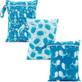 Happy Flute 3 Set Wet Bag Storage Bag Zipper Waterproof Washable by Unknown