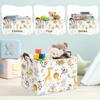 Clastyle Rectangular Baby Storage Basket Large Collapsible Kid Toy Bin Nursery - Image 5