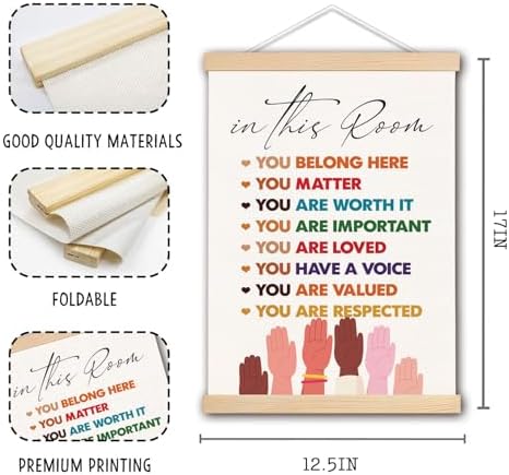 DNEULYR Inspirational Wall Decor, in This Room You Belong Here Inspirational - Image 6