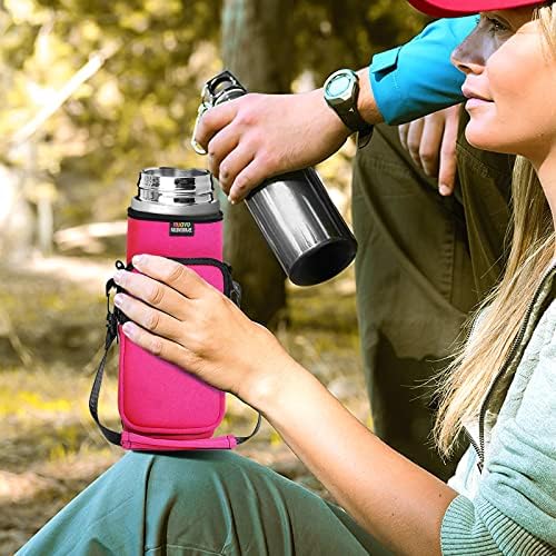 Nuovoware Water Bottle Carrier Bag, Plum Red - Image 6