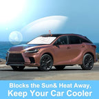 TINGLU Sun Shade for Lexus RX 2023 2024 2025 2026 Accessories Windshield Sun - Image 5