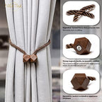 NazTur Magnetic Curtain Tiebacks, Curtain Ties, No-Drill Holdbacks - Image 2