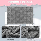 VitalCozy 4 Pcs Fleece Baby Blankets 3D Plush Soft Newborn - Image 2