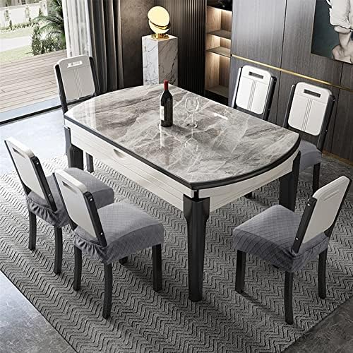 Genina Waterproof Chair Covers for Dining Room, Light Gray - Image 2