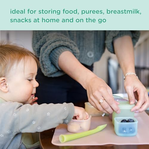 Olababy Silicone Baby Food Storage Containers 4pk - Image 4