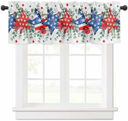 4th of July Kitchen Curtains Valances by VandarllinHomeKitchenDecor