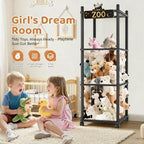 Stuffed Animal Storage Zoo Tower, 56In Wooden Large Stuffed Animal Holder - Image 2