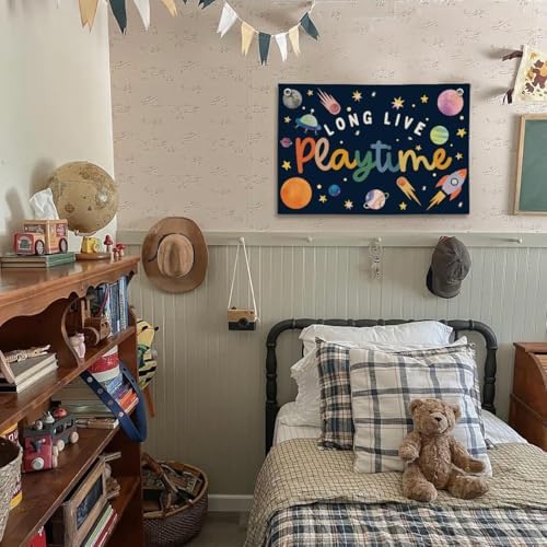 Playroom Wall Decor, Kids Toddler Boy Playroom Space Nursery Decor Hanging - Image 2