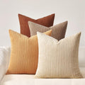 Topfinel 24x24 Inch Pillow Covers Set of 4 Yellow Brown Gradient Farmhouse by Topfinel