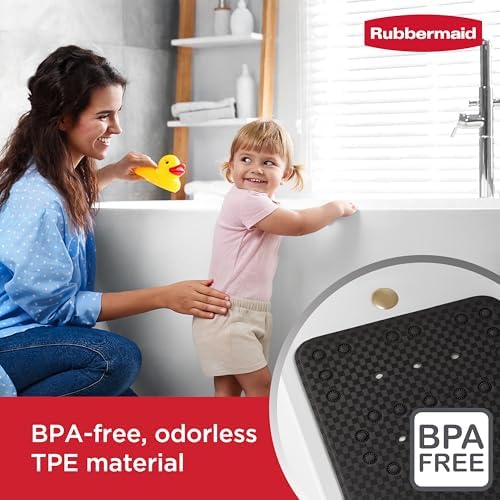 Rubbermaid Soft Foam Bath Tub Shower Mat, Non-Slip Tub Mat - Image 2