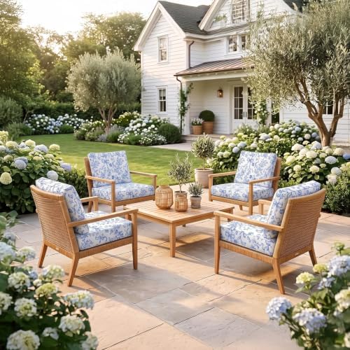 8Pcs Patio Cushion Covers Stretch Outdoor Furniture Protector Slipcovers - Image 6
