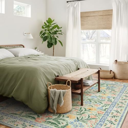Wonnitar Boho Washable Rugs 8x10, Large Floral Rugs - Image 6