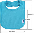 12 Pack Terry Drool Cotton Bibs, Unisex Baby Bibs - Image 2