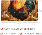 Bathtub Mat Non Slip 26.8x15.1 Inch, Fram Rooster Shower Mat - Image 4