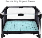 Pack n Play Sheets, BROLEX 2 Pack Mini Crib Sheets, Stretchy Portable Fitted - Image 4