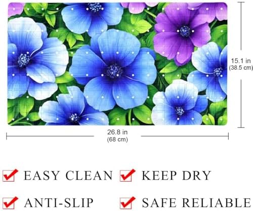 Bathtub Mat Non Slip 26.8x15.1In, Bathroom Decor PVC Shower Mats - Image 4