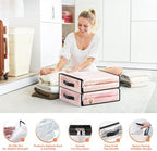 SpaceWhisper Clear Sheet Storage Bags, 10 Pack, 15.7 x 13.8 x 3.9 in - Image 3