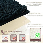 Bathroom Rugs Sets 3 Piece Non Slip, Bath Rugs - Image 4