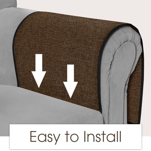 Joywell Remote Control Holder Armchair Caddy Armrest Organizer Dark Brown - Image 5
