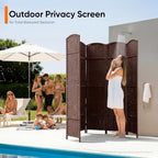 JOSTYLE Outdoor Privacy Screen 6-Panel Folding Room Divider Space Partition - Image 7