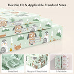 Pack N Play Sheets Fitted, Mini Crib Sheets, Breathable Soft Unisex Playard - Image 4
