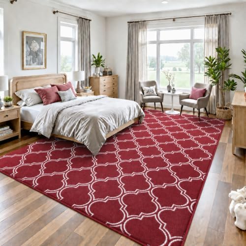 Keeko 7x10 Area Rugs for Living Room, Soft Washable Memory Foam Bedroom Rug - Image 6