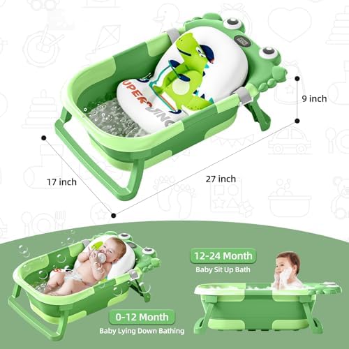 Collapsible Baby Bathtub for Newborns to Toddler - Image 3