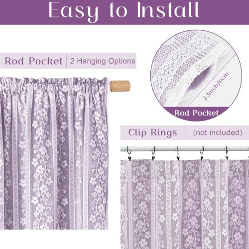 ASPMIZ Linen Valances for Windows Double Layer Valance Curtains - Image 3