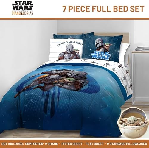 Jay Franco Kids Bed Set, The Mandalorian, 7 Piece Full - Image 2