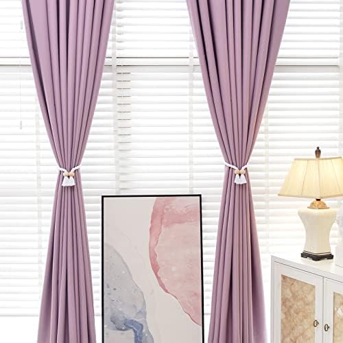 NICEEC 2 Pack Wooden Ball Magnetic Curtain Tiebacks Boho Home Decor Drape Tie - Image 6