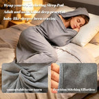 Hooded Hug Sleep Pod Adult Wearable Blanket, Light Washable Swaddle Sack Camp - Image 2
