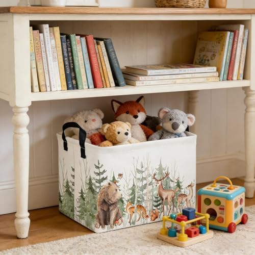 Rectangular Storage Basket, Kids Basket Animal Baskets Cute Storage Bins - Image 4
