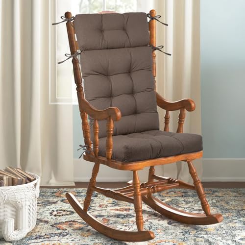 Rocking Chair Cushions Indoor High Back Set by ROFIEJOX