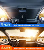 2026 Upgraded Nmoiss True Dual Layer Air Cool Windshield Sun Shade Umbrella - Image 4