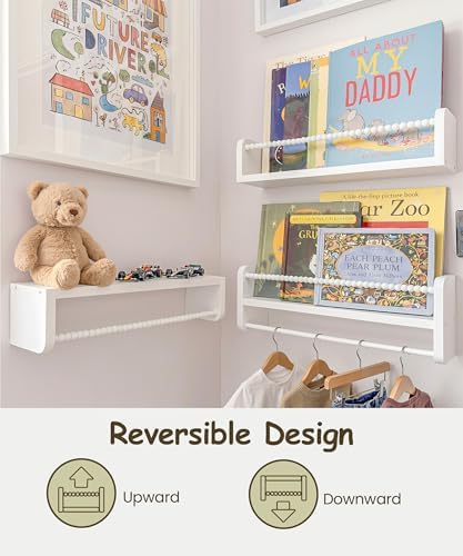 24 inch Nursery Book Shelves for Wall - Image 6