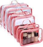 Hillban 6 Pcs Large Clear Packing Cubes by Hillban