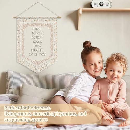 You'll Never Know Dear How Much I Love You Decor Wall Banner Flag - Image 3